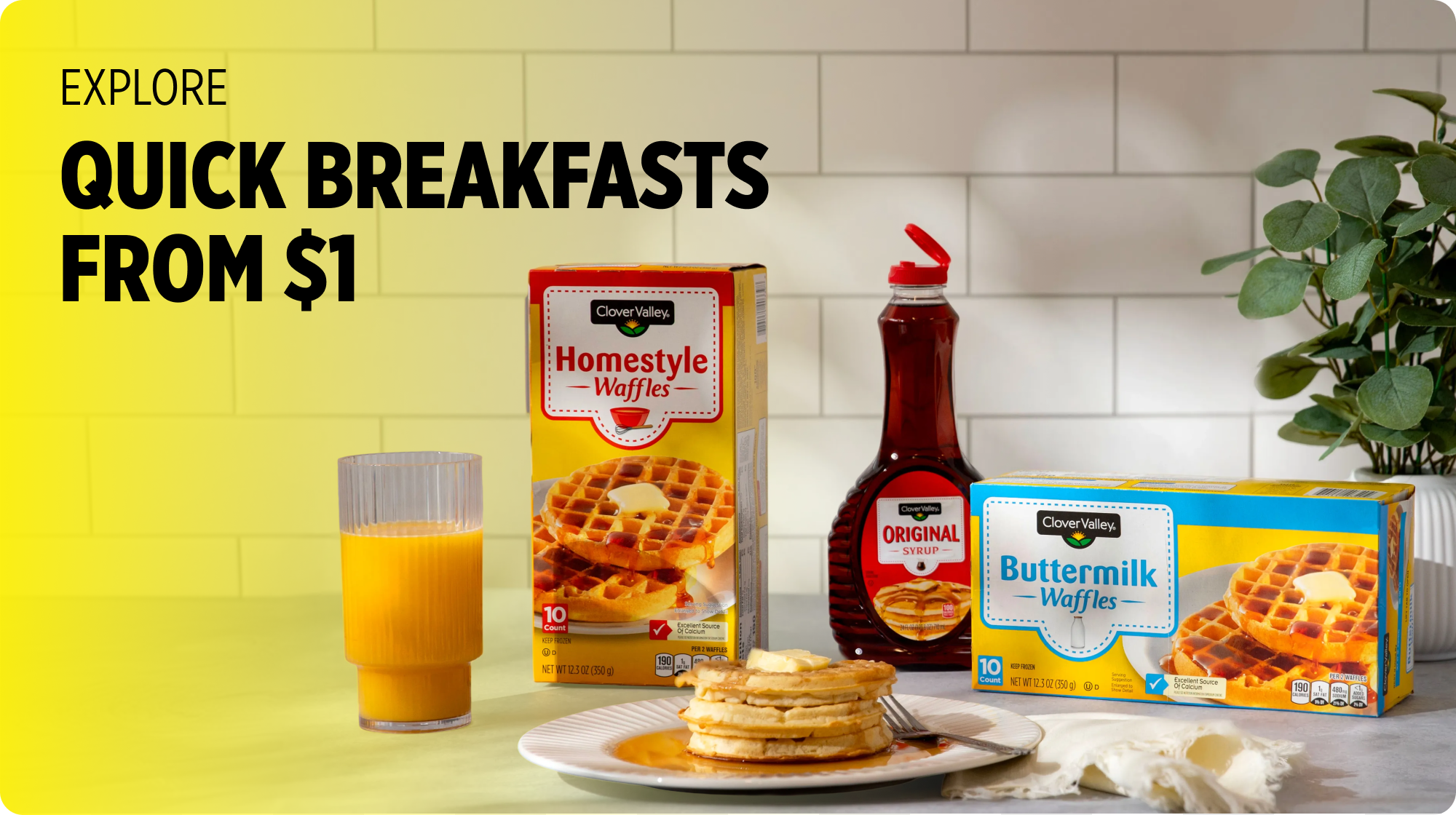Explore Quick Breakfasts From $1 — Clover Valley breakfast favorites