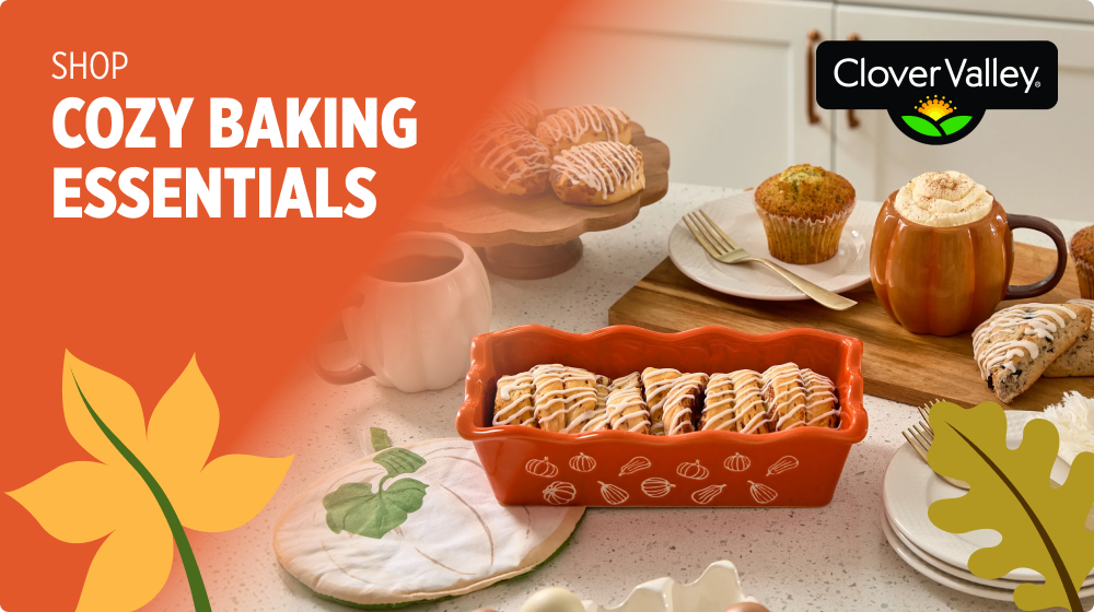 Shop Cozy Baking Essentials — Clover Valley fall baking treats and warm drinks