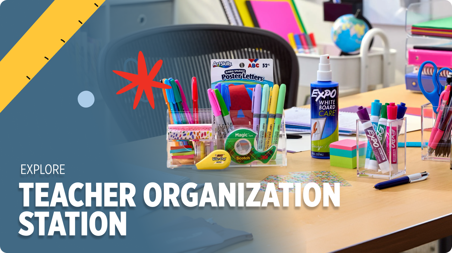 Explore Teacher Organization Station at Dollar General